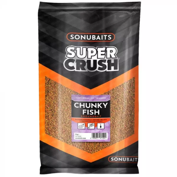 Sonubaits Chunky Fish Supercrush 2kg - (S0770022) groundbait