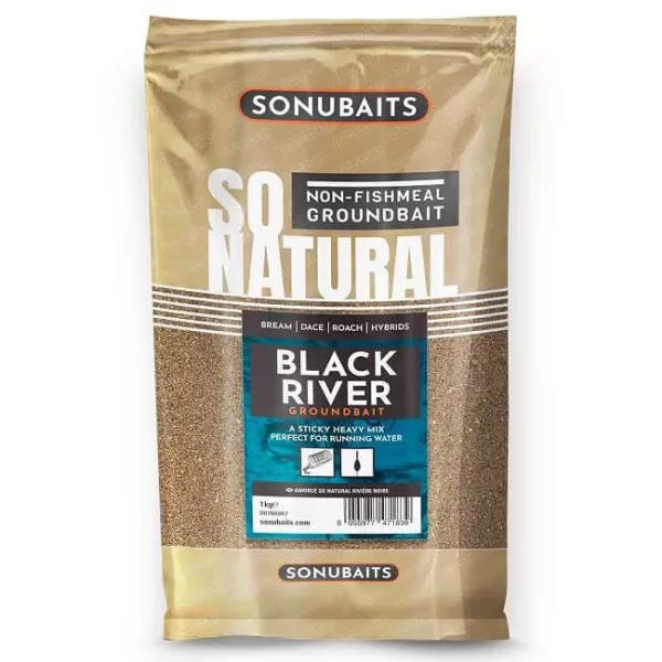 Sonubaits SONU SO NATURAL - BLACK RIVER (1KG) groundbait (S0780007)