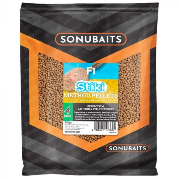 Sonubaits F1 Stiki Method Pellets - 4mm (S0800014) flavoured pellets