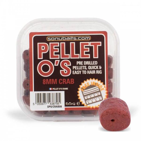 Sonubaits Pellet Os 8mm - Crab (S0810001) drilled hook pellet
