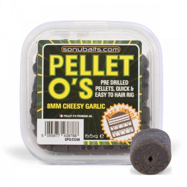 Sonubaits Pellet Os 8mm - Cheesy Garlic (S0810004) drilled hook pellet