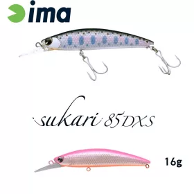 Ima Sukari 85DXS 8,3cm 16gr 007 Pink Back Silver Wobbler