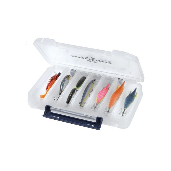 Sakura SK-9100 tackle box / lure box / 20 x 12,6 x 3,6 / / clear color