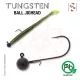 Sakura - TUNGSTEN BALL JIGHEAD 3/32 - 2.6G / Hook #1/0 x 3pcs (Black Color) - JIG head