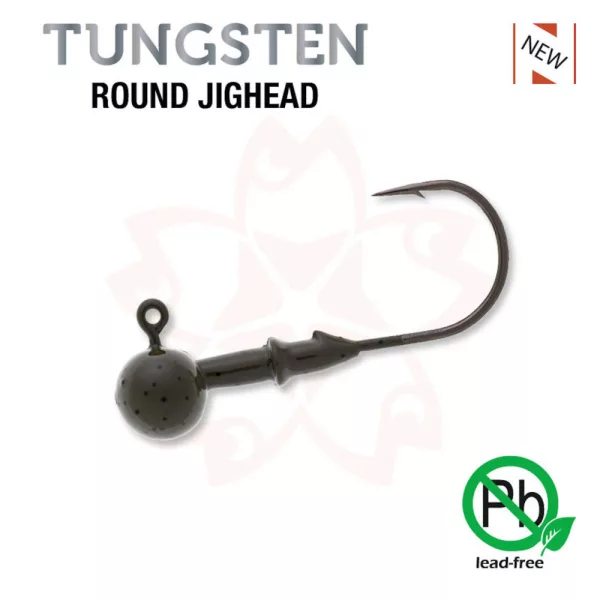 Sakura - TUNGSTEN ROUND JIGHEAD 1/8 - 3,5G / Hook #2/0 x 3pcs (Natural Color) - JIG head