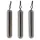 Sakura - TUNGSTEN SKINNY DROP SHOT 1/8 - 3.5G x 3pcs (Natural Color) - Leads - Spinning lead - Dropshot lead