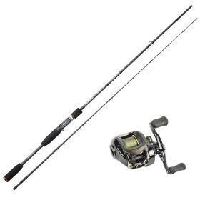   Sakura Almara ALMC 662 MH 1,98m 7-28gr Spinning Rod + Alendo 2000 Casting Reel with Braided Line Fishing Set