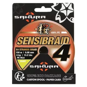 Sakura Sensibraid X4 Chart 0,08mm 150m Braided Main Line
