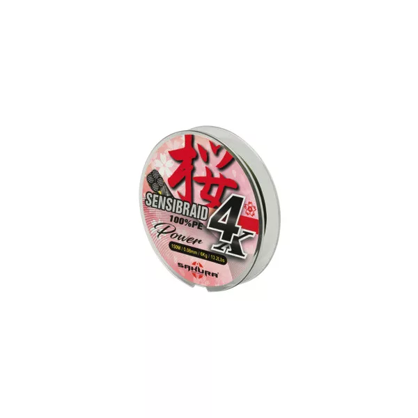 Sakura Sensibraid 4 braided line - CHART 150 M - 0.14 mm / 10Kg / 22Lbs