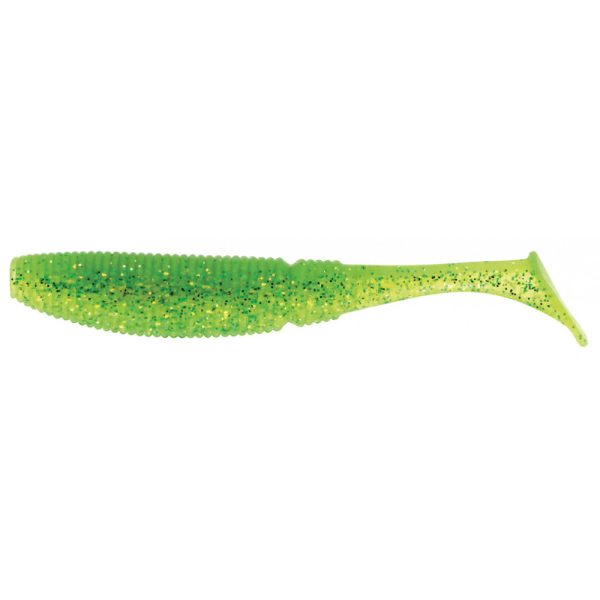 Sakura - SLIT SHAD EVO 175 - 7 - 175MM - 055 (GHOST LIME CHART) - Rubber artificial lure