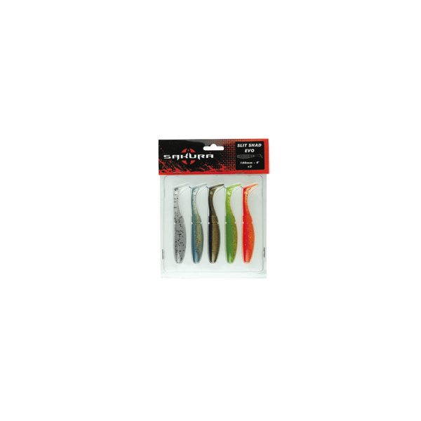 Sakura SLIT SHAD EVO 85 Gumihal Color Mix 85mm