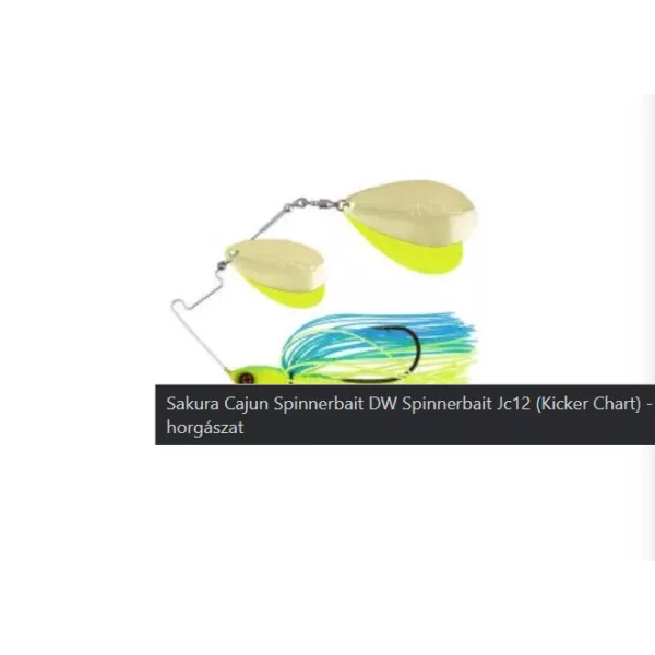 Sakura - CAJUN SPINNERBAIT DI 5/8OZ - 17.7G - JC12 (Kicker Chart) - Spinnerbait