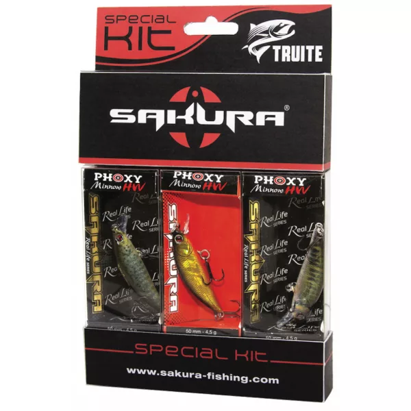 Sakura - PACK 3 PHOXY MINNOW HW 50 S - 50MM - 4.5 G - Wobbler