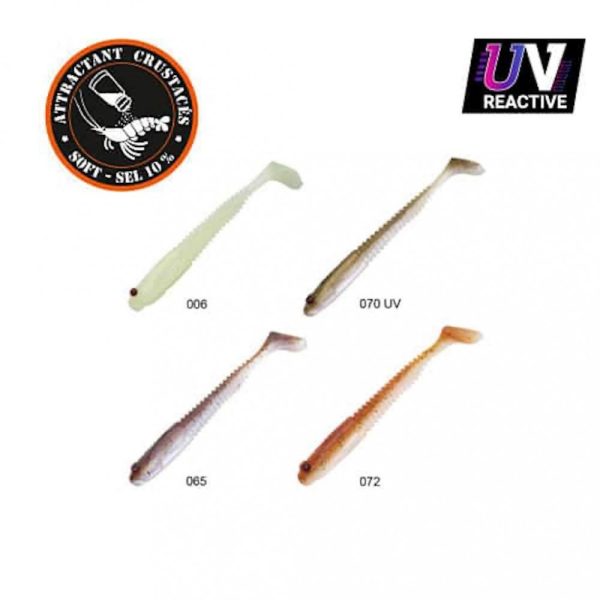 Sakura - GOBYGO 65 - 65MM - Clear Water Pack 2 (006 - 065 - 069 UV - 072) - Blister 7 pieces - Rubber bait
