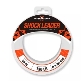   Sakura - SHOCK LEADER CLEAR 50 M - 1.28 mm / 170Lb. Test - Leader line - Fluorocarbon