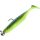 Sakura Shadura Rigged 100 Gumihal UV Purple Charteuse 100mm - 7gr - Ready Rig - Pre-mounted