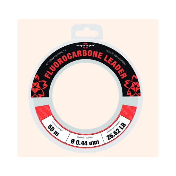 SAKURA FLUOROCARBON LEADER 0,445mm fluorocarbon leader / braid