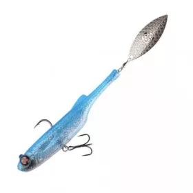  Sakura - SLASH BLADE 100 - 100MM / 21.5G - 086 (Secret Blue) - Rubber lure - With spinning tail