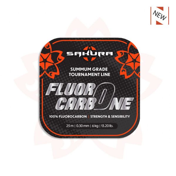 Sakura - FLUOROCARBONE - 25 M - 0.40 mm / 10,80 Kg - 23,7 Lb. - Pre-starting line - Fluorocarbon