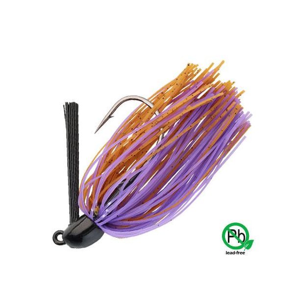 Sakura Tungsten Swim Jig 14gr BP Sock Jig Head - Brown&Purple