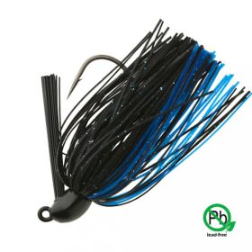   Sakura - TUNGSTEN SWIM JIG 1/4 OZ - 7,2G #BB (Black Blue) - Skirted JIG head