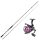 Sakura Stingray EGI Epinning 2.13m 10-40gr Spinning Rod with Stingray EGI 2504 FD Front Drag Reel, with Braided Line