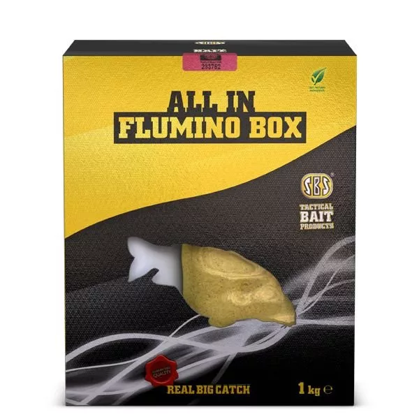 SBS All In Flumino Box Squid & Octopus Bait Set 1kg+500ml