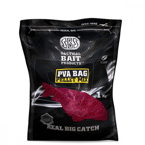 SBS PVA Bag Pellet Mix 1kg Garlic