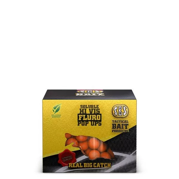 SBS Soluble Fluro Pop Ups Pineapple 14 Mm 40 G