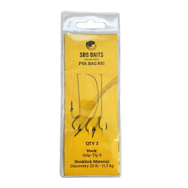 SBS PVA Bag Rig With Spike 6 Pre-tied Leader 3pcs