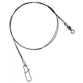   SERT - 7 STRAND TRACE + SWIVEL AND SNAP LINK - 50CM - 15KG - Bite-resistant leader