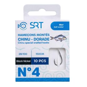   SRT Chinu-Special Daurade 0,26mm 150cm Monofil 4 Pre-tied Hook