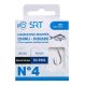SRT Chinu-Special Daurade 0,26mm 150cm Monofilament 4 Pre-tied Hook