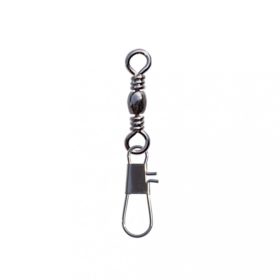 SERT - INTERLOCK SNAP + BARREL SWIVEL BLACK N°6 X8 - Swivel