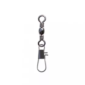   SERT - INTERLOCK SNAP + BARREL SWIVEL BLACK N°8 X10 - Swivel