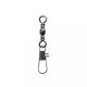 SERT - INTERLOCK SNAP + BARREL SWIVEL BLACK N°8 X10 - Swivel