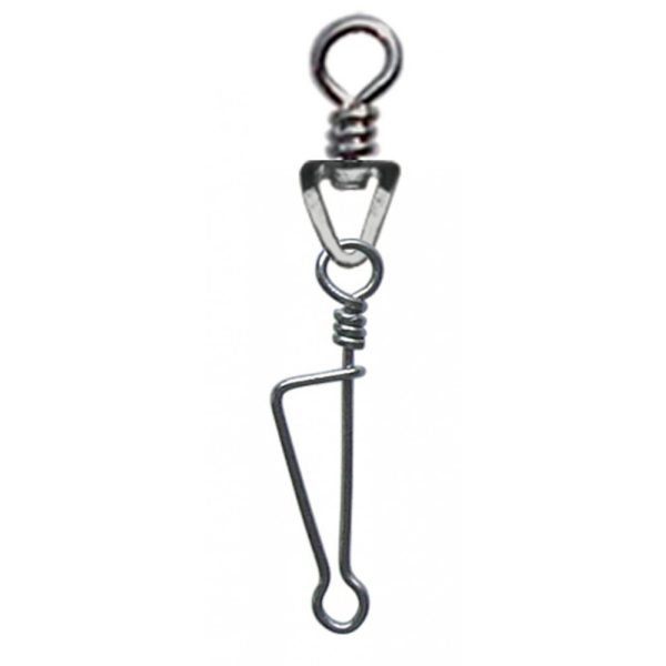 SERT - ITALIAN SWIVEL & SNAP LINK - NICKEL N°3 X8 - Swivel staple
