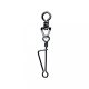 SERT - ITALIAN SWIVEL & SNAP LINK - BLACK N°4 X6 - Swivel staple
