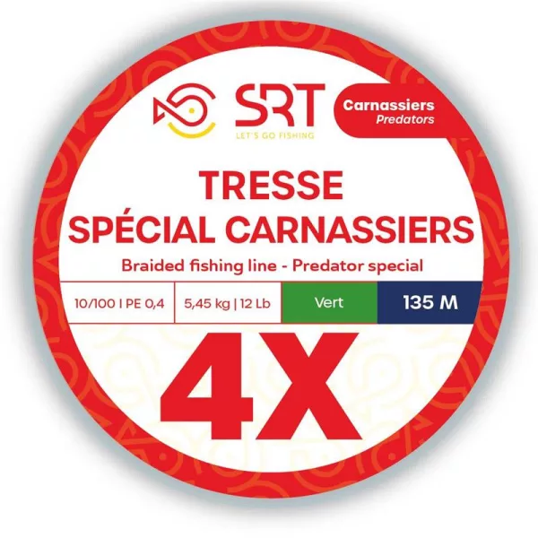 SRT 4x Moss Green 0,18mm 270m Braided Mainline
