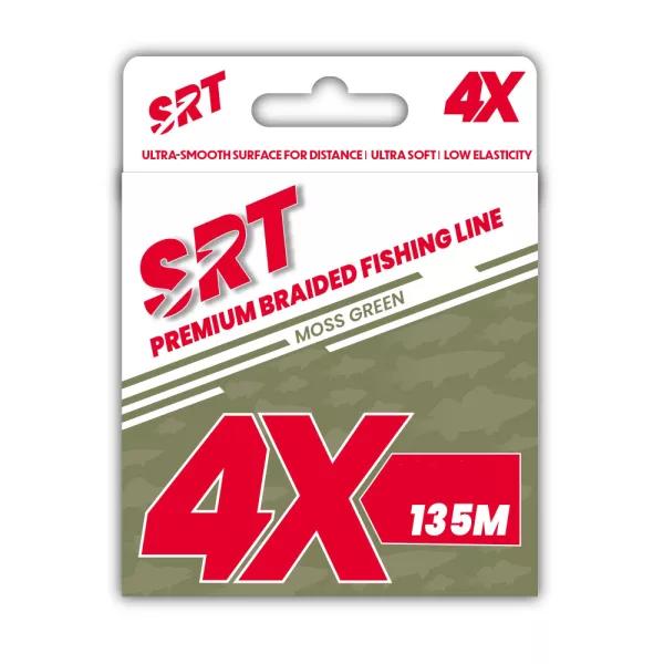 Sert Tresse 4x SRT Moss Green Braided Line 0.14mm 135m