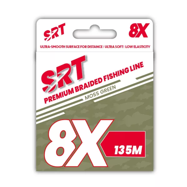 Sert Tresse 8x SRT Moss Green Braided Line 0.14mm 135m