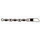 Sert Triple Swivel with Safety Catch N°10 6pcs