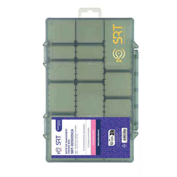SRT 15 Compartment Tackle Box 25x16.5x3.6cm