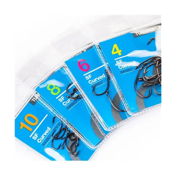 Spotted Fin Curved Barbed hook size 4