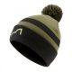 Spotted Fin Khaki Bobble Hat Knitted Hat