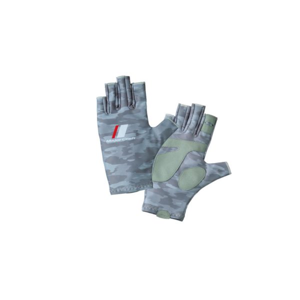 Major Craft UV-Cut Glove Light Grey Camo Summer Gloves M