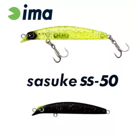 Ima Sasuke SS-50 5cm 1.7gr 008 Matt Night Black Wobbler