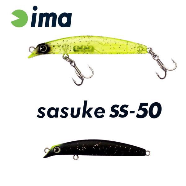 Ima Sasuke SS-50 5cm 1.7gr 008 Matt Night Black Wobbler