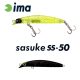 Ima Sasuke SS-50 5cm 1.7gr 008 Matt Night Black Wobbler