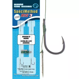   Haldorádó SpéciMethod Rig3 Braid 8 Eyed Barbed Braided pre-tied hook